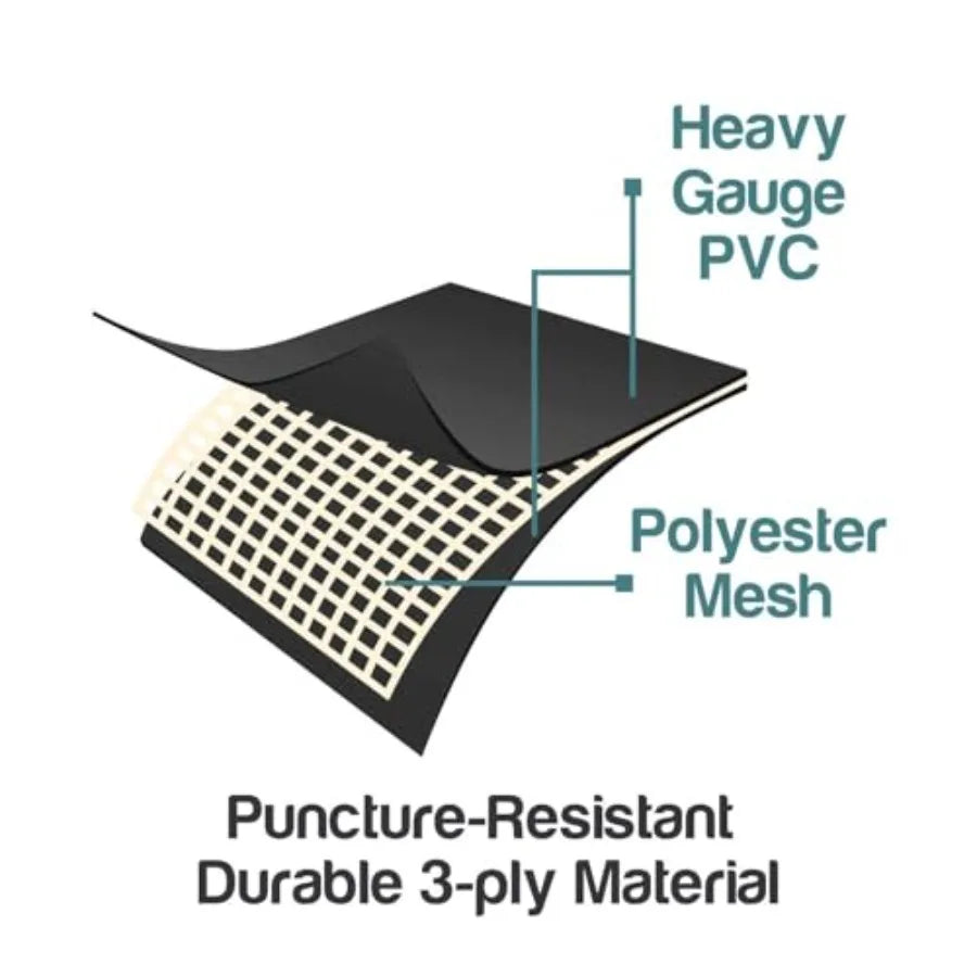 6' ft x 4' ft x 16.5 inches Above Ground Metal Frame Pool Puncture-Resistant
