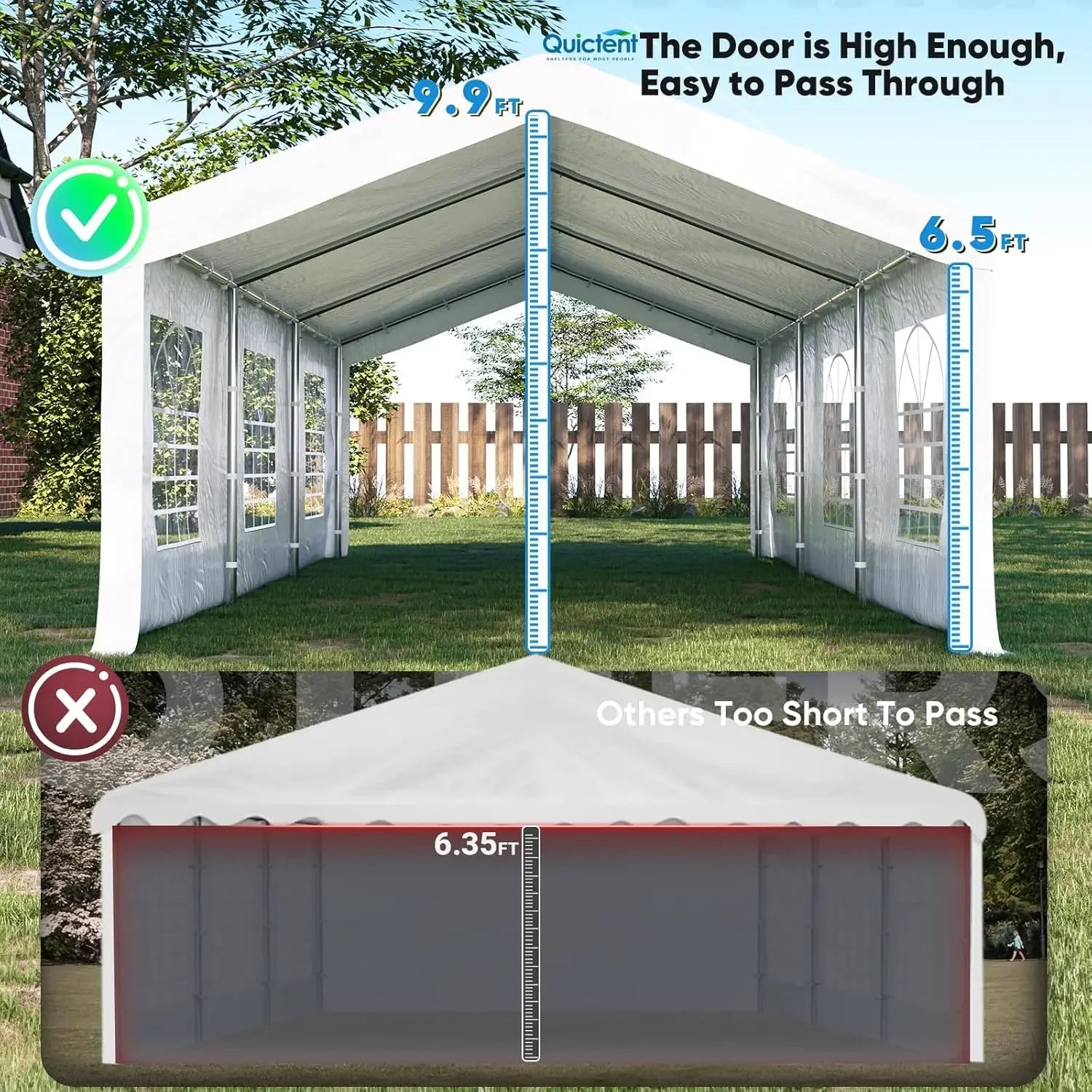 Heavy Duty 13x20 Party Tent Premium Outdoor White Gazebo