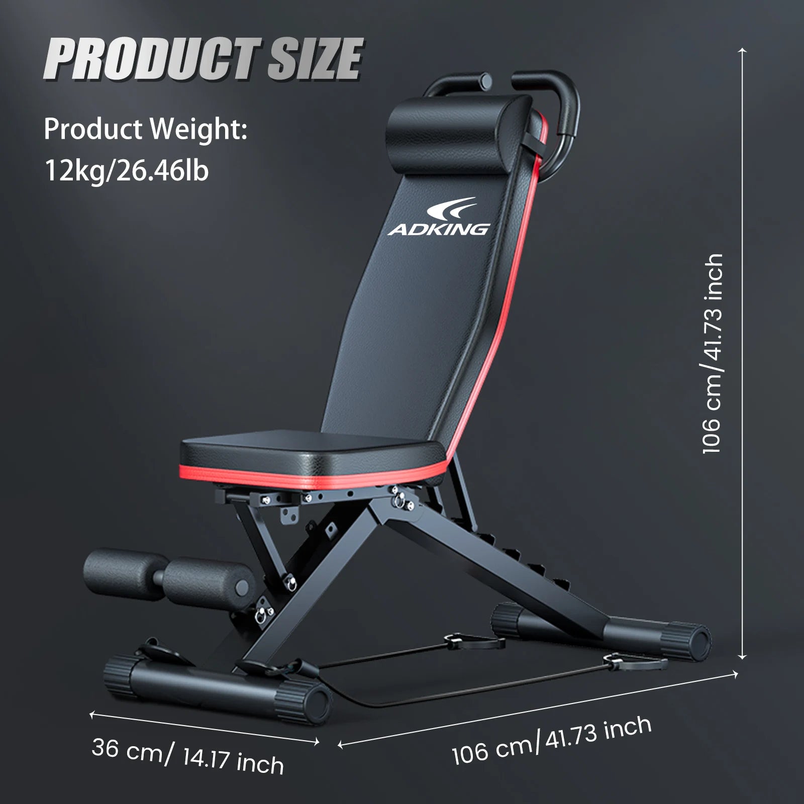 Weight Bench Foldable 14-in-1 Dumbbell Bench 1000lbs