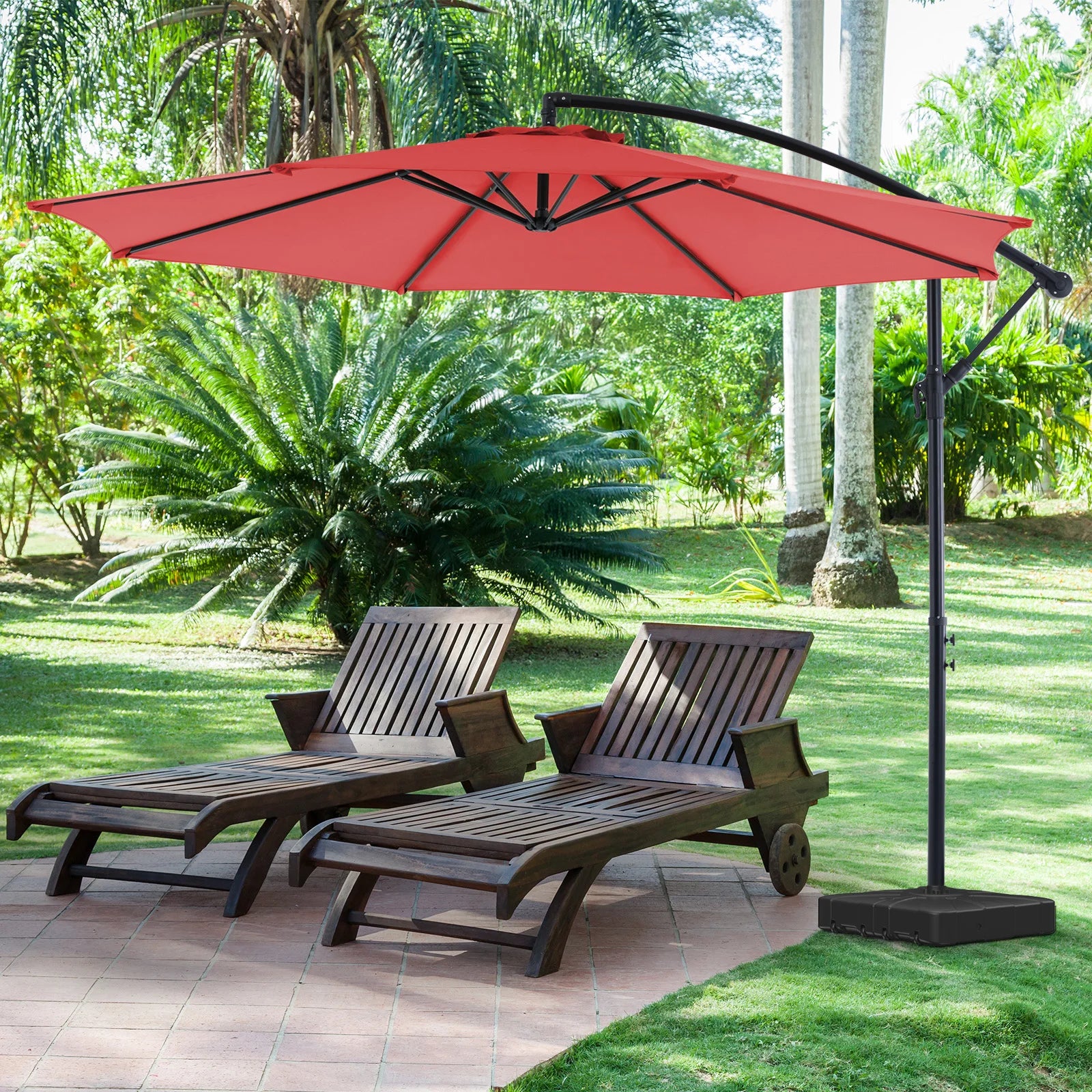 10FT Outdoor Patio Umbrella with Easy Tilt Adjustment
