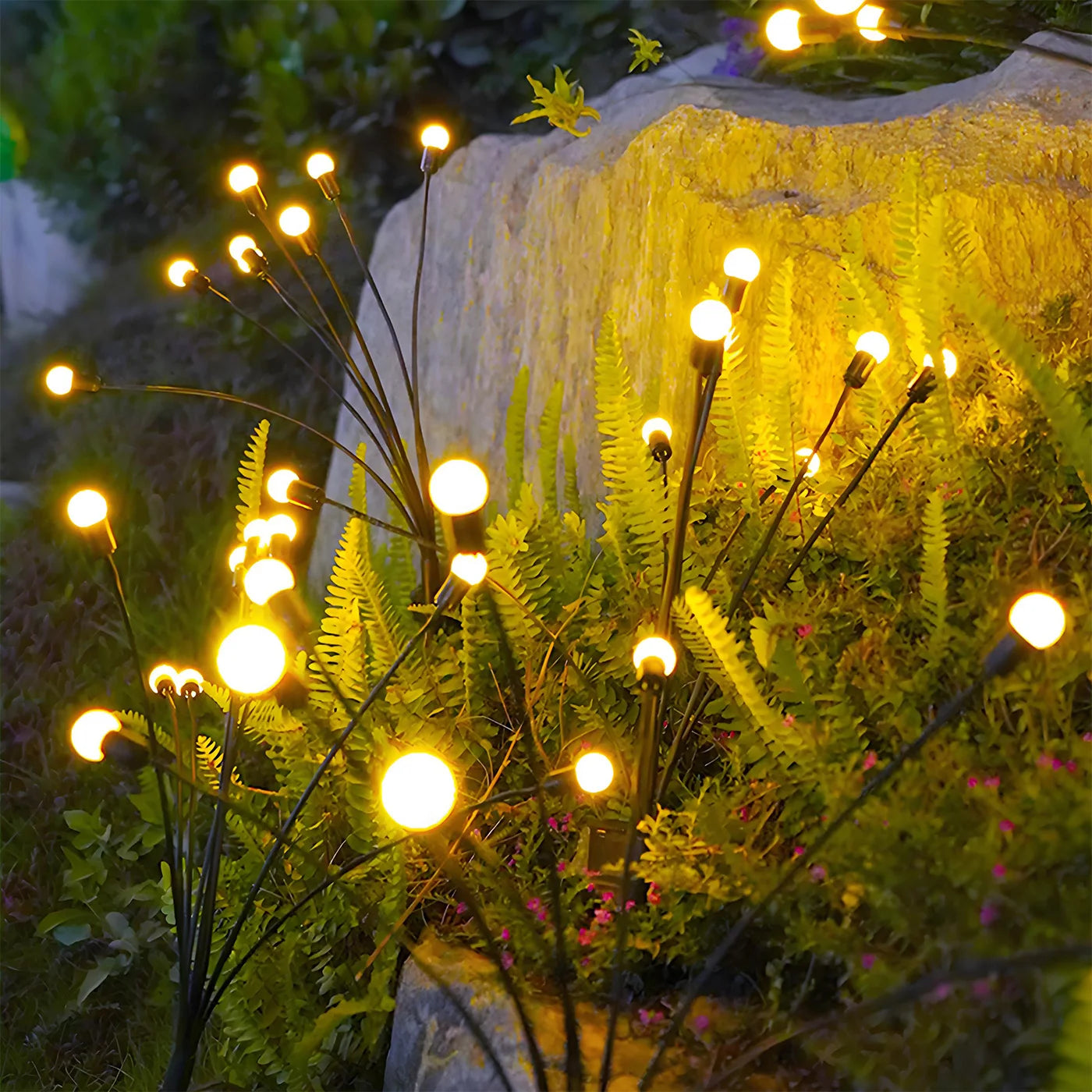 8-Head Solar Firefly Lights For Outdoor Decorative Garden
