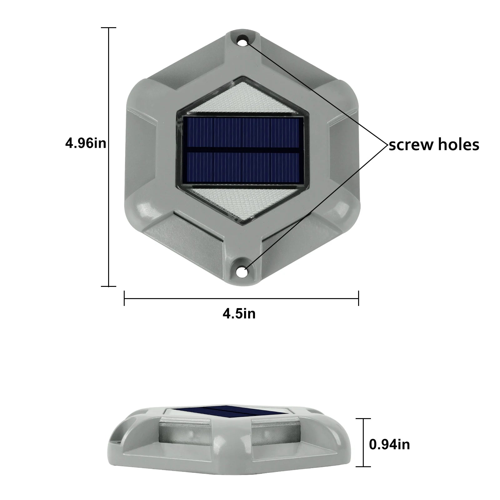 4pcs Blue/Cold White Solar Driveway Lights