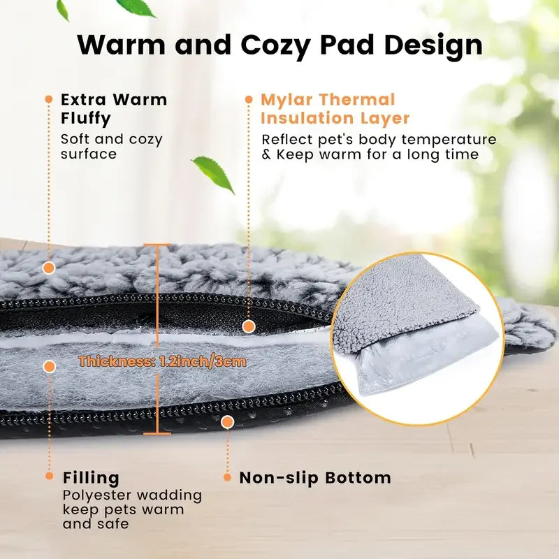 Winter Self-Heating Pet Pad Blanket for Dogs & Cats