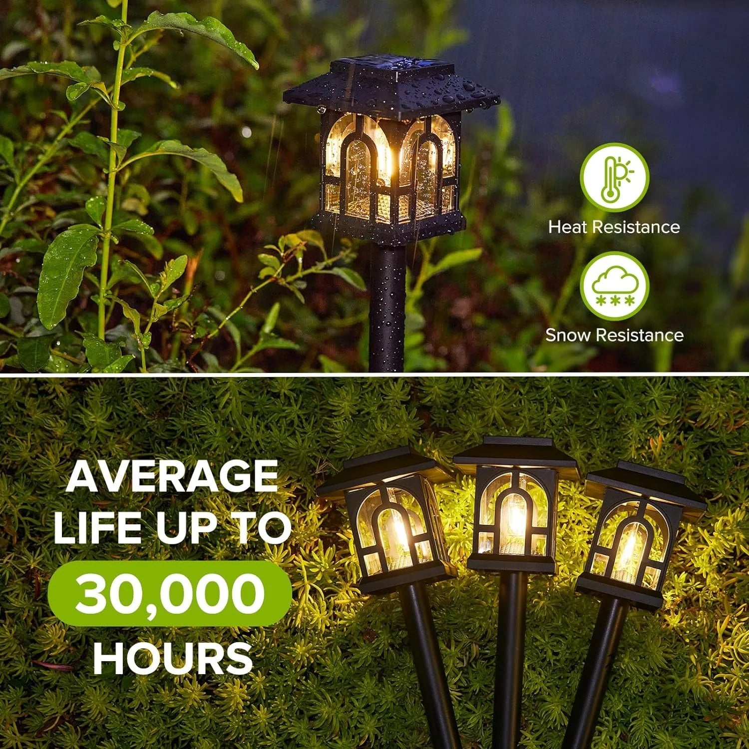 6/10 Pack Solar Pathway Lights Outdoor Auto On/Off