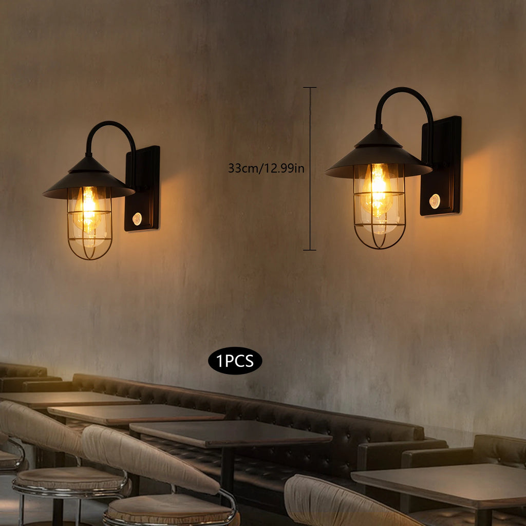 Outdoor Lamp 60W  Motion Sensor Wall Sconce