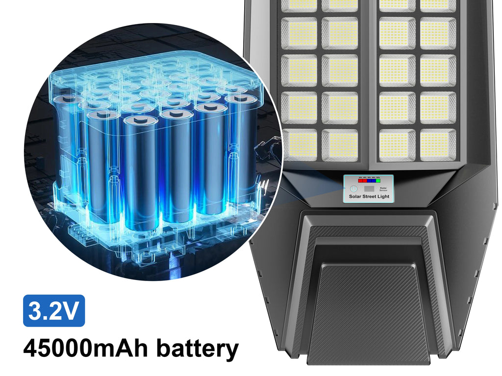 Outdoor solar light 8000W LED waterproof motion sensor street light