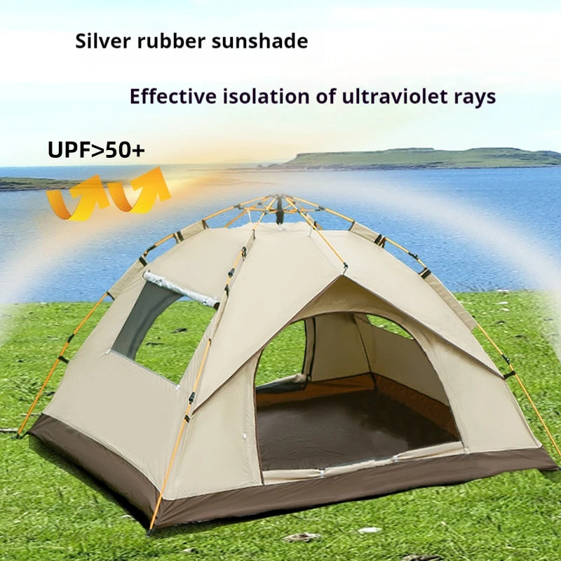 Outdoor Sunshade  Camping Tent For 4 Persons Waterproof