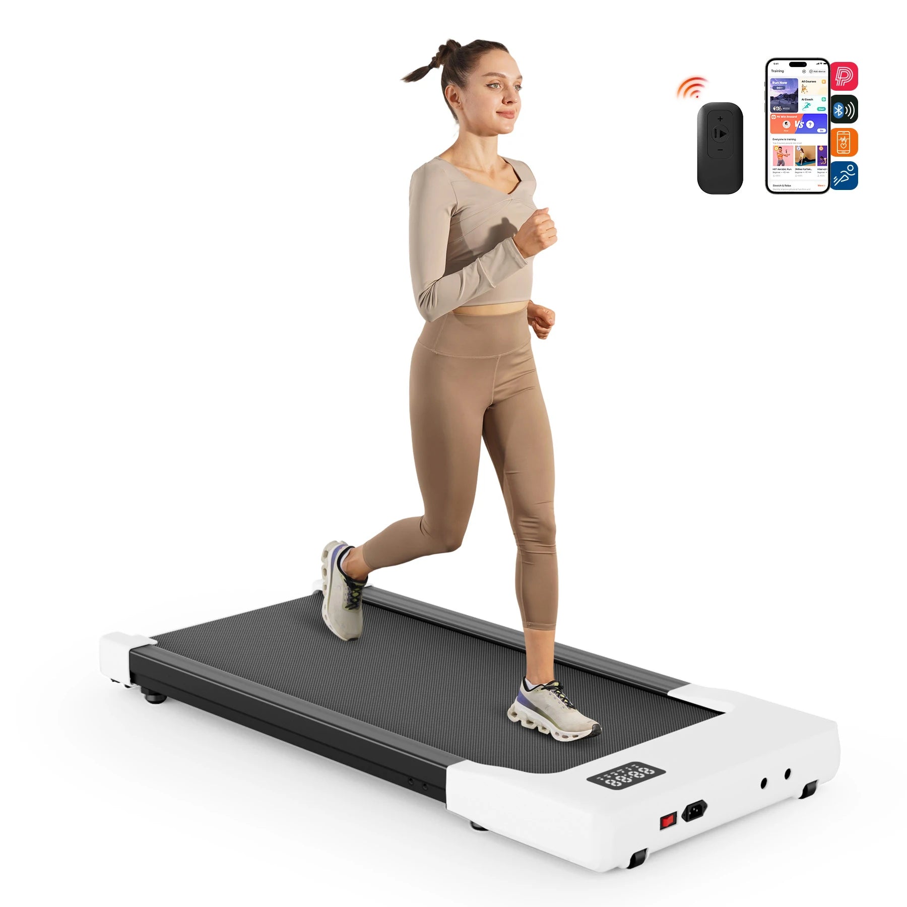 Walking Pad Treadmill 2 in 1 Portable with Remote Control