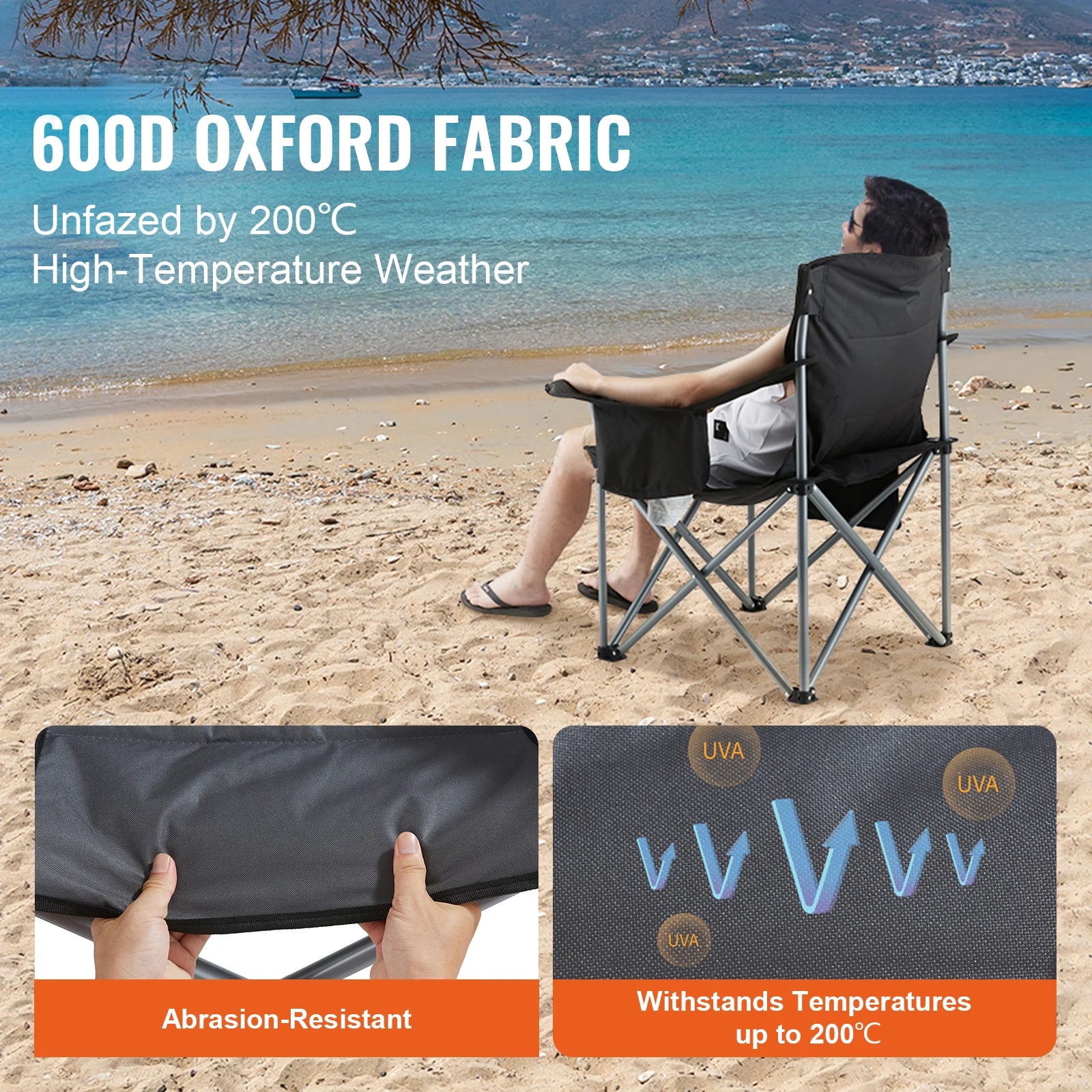 SucceBuy  Camping Folding Chair for Adults And Picnics