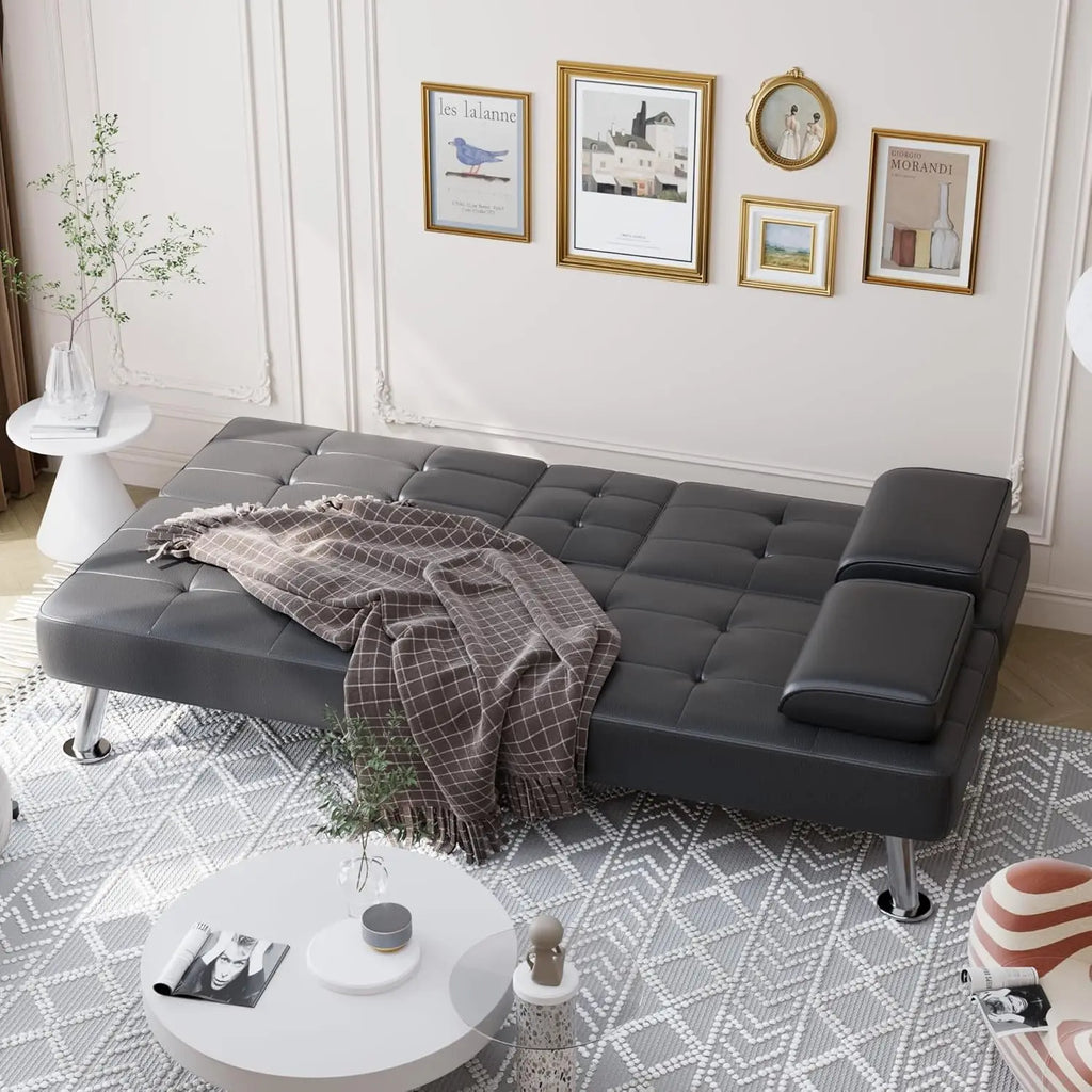 Convertible Folding Futon Sofa Bed Sleeper Couch