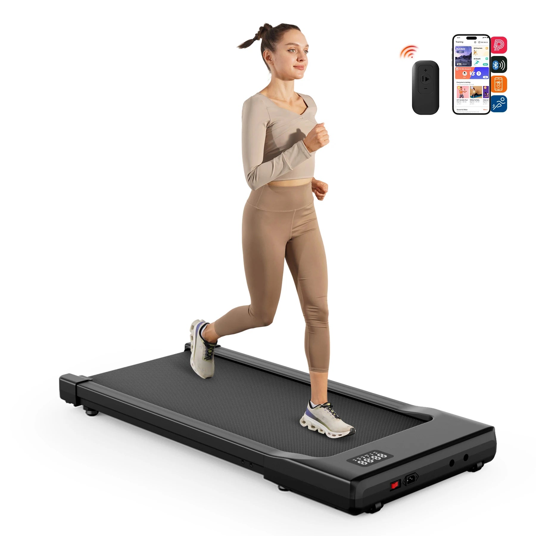 Walking Pad Treadmill 2 in 1 Portable with Remote Control
