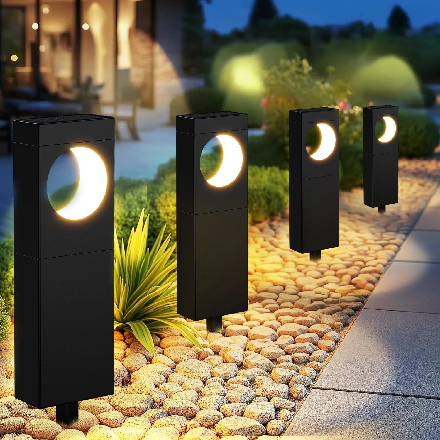 4/6 Pack Super Bright Solar LED Pathway Lights