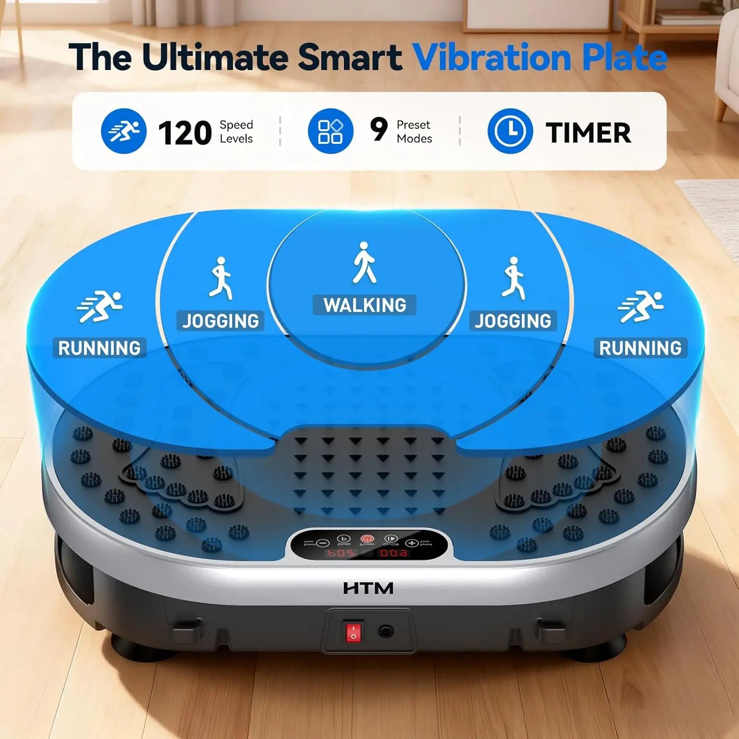 Vibration Plate Exercise Machine 120 Speed Levels
