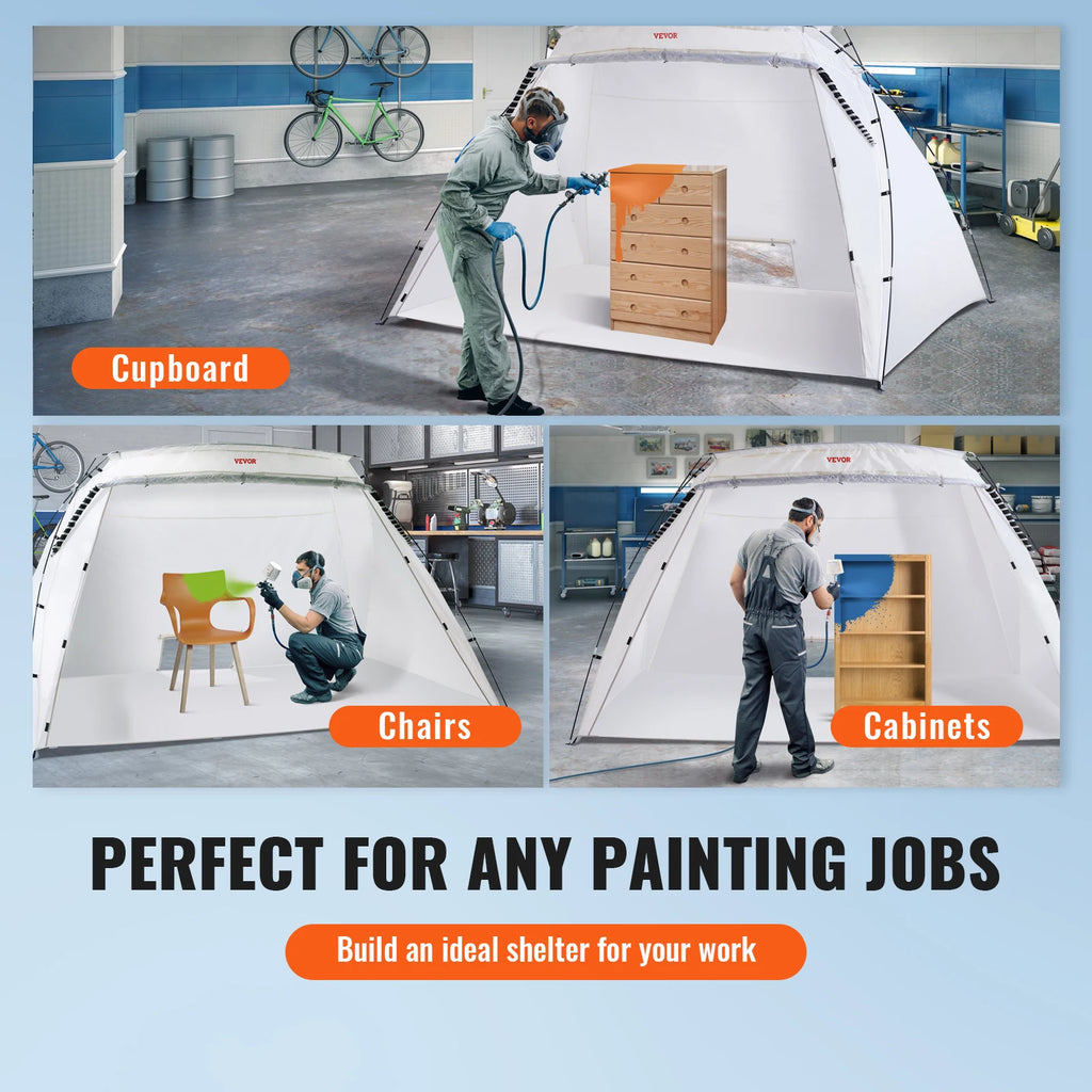 Portable Paint Booth Shelter Foldable Spray Painting Tent