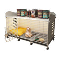 Dog Cage Crate with Wheels & Tray Indoor Dog House