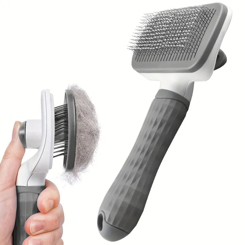 Dual-Use Dog & Cat Grooming Brush (20×10×5.5cm)