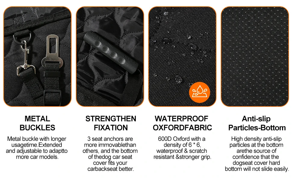 Waterproof Pet Travel Accessories Foldable Dog Car Seat