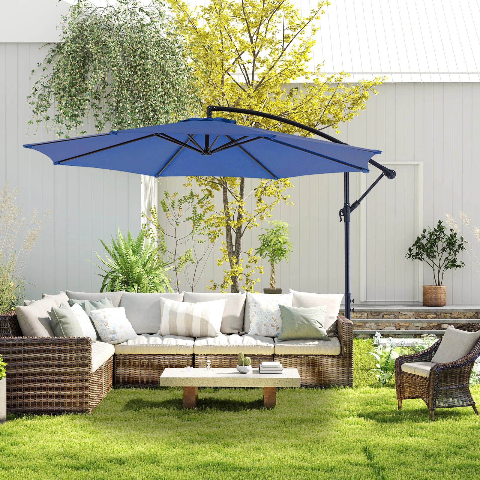 10FT Outdoor Patio Umbrella with Easy Tilt Adjustment
