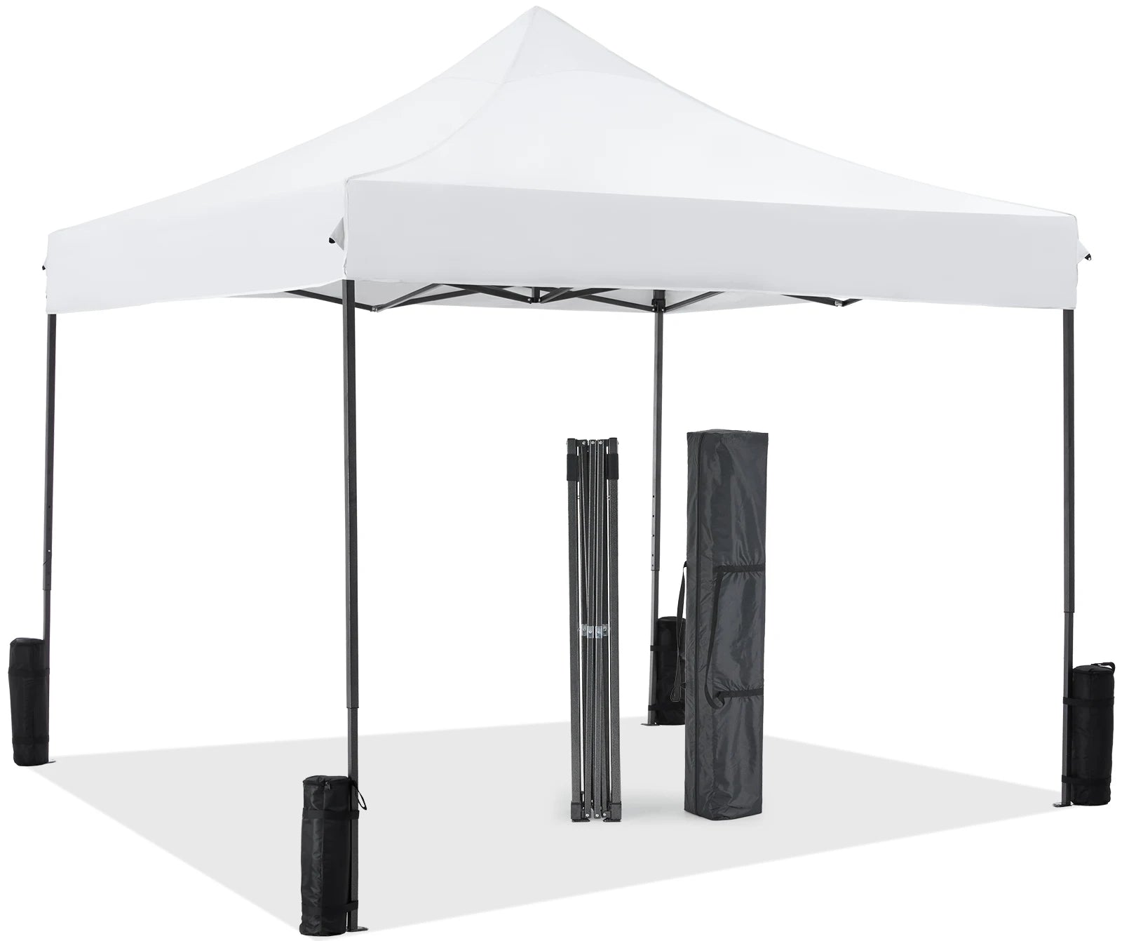 JHK 10x10ft Pop Up Outdoor Canopy Tent Easy Setup  Sun Shelter