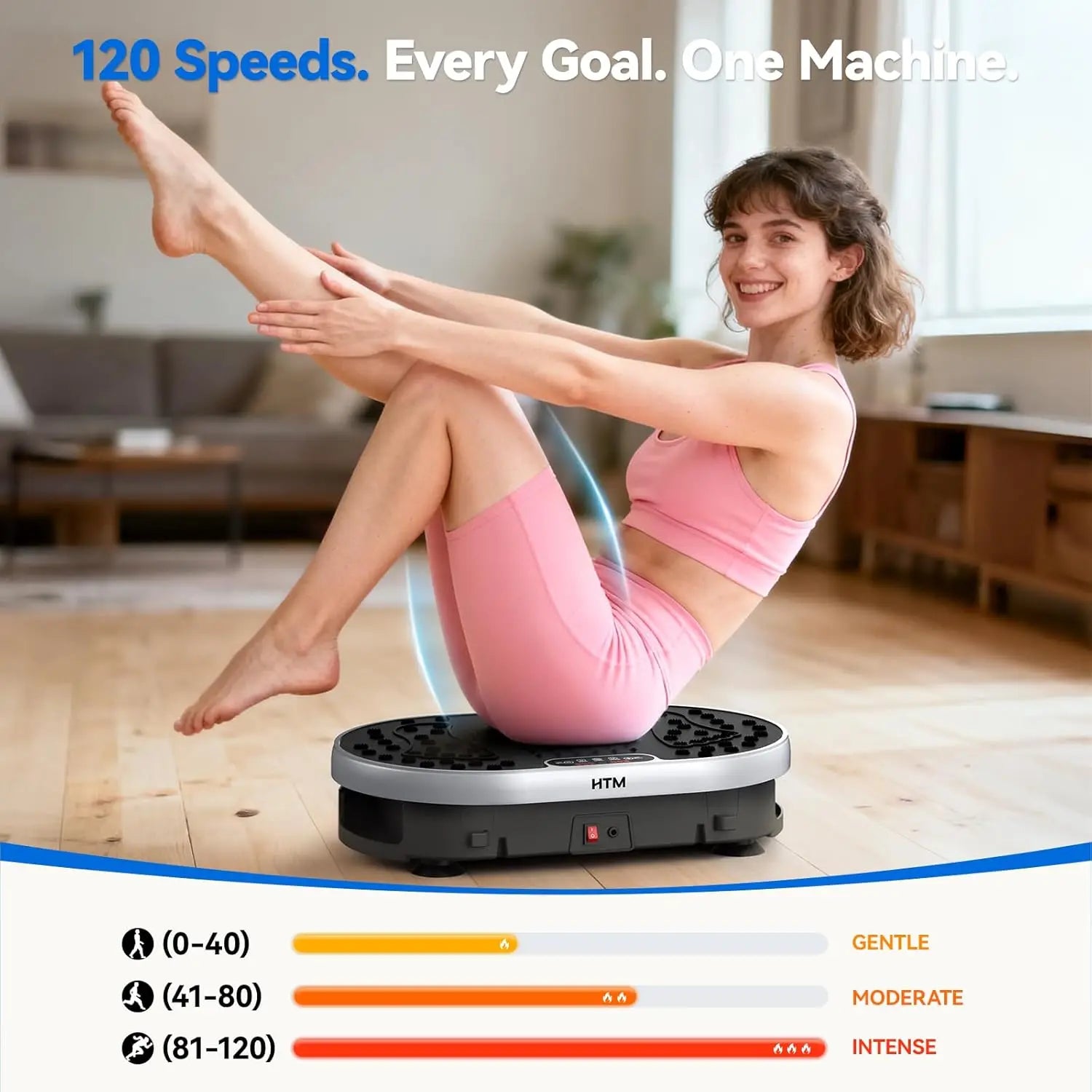 Vibration Plate Exercise Machine 120 Speed Levels