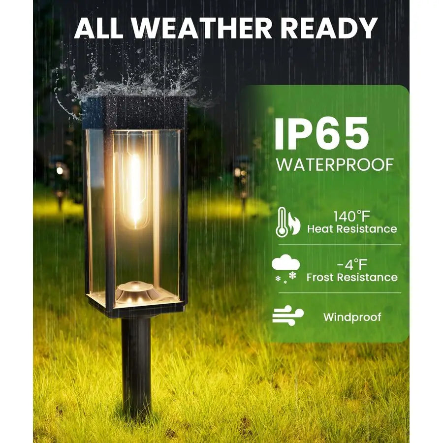 Solar Pathway Lights Outdoor Waterproof  8 Pack Auto On/Off