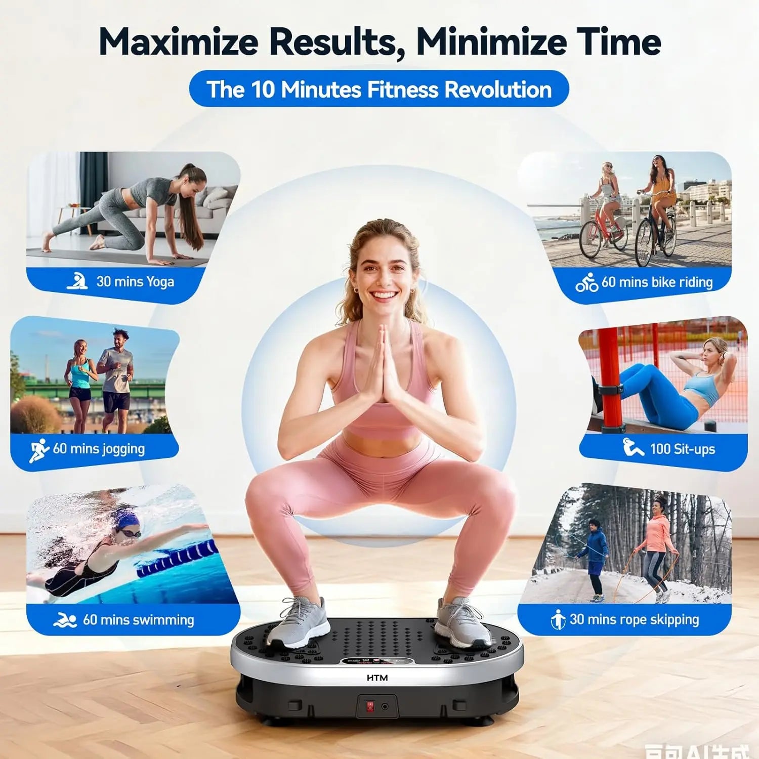 Vibration Plate Exercise Machine 120 Speed Levels