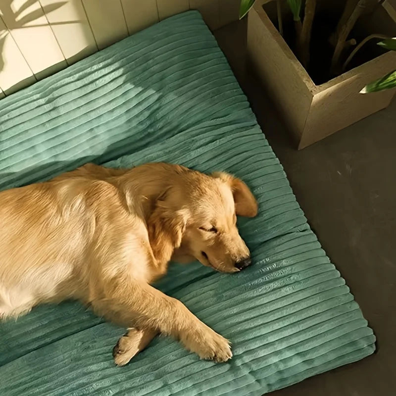 Winter Warm Pet Bed Corduroy Dog Sleeping Mat