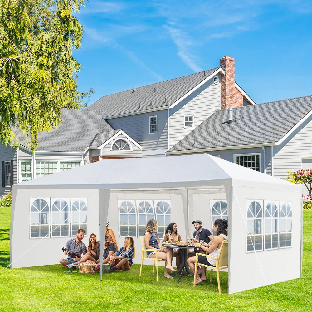 10'X20' Outdoor Party Tent with 4 Removable Sidewalls Waterproof Canopy