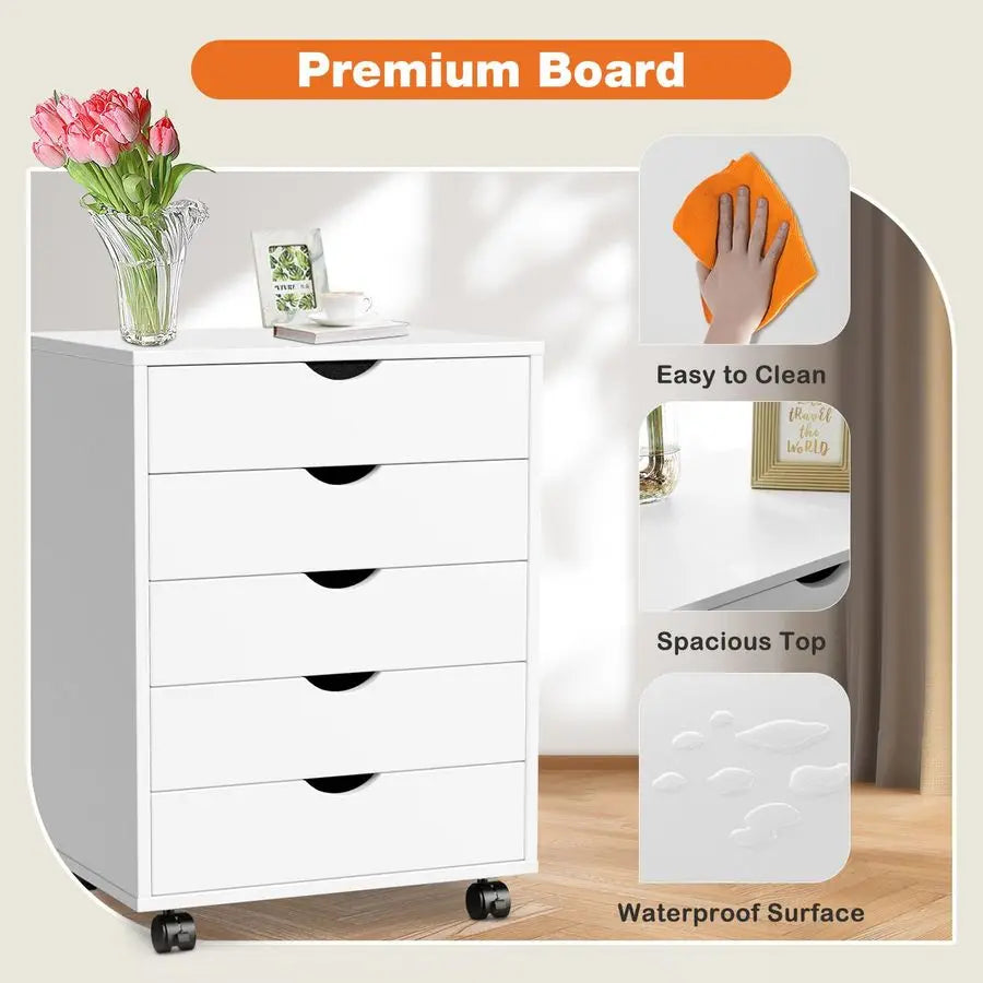 Drawer Mobile File Cabinet Under Desk Storage