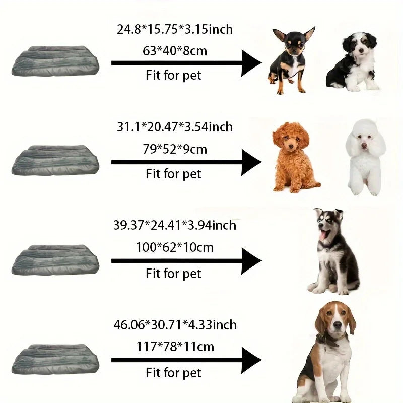 Winter Warm Pet Bed Corduroy Dog Sleeping Mat