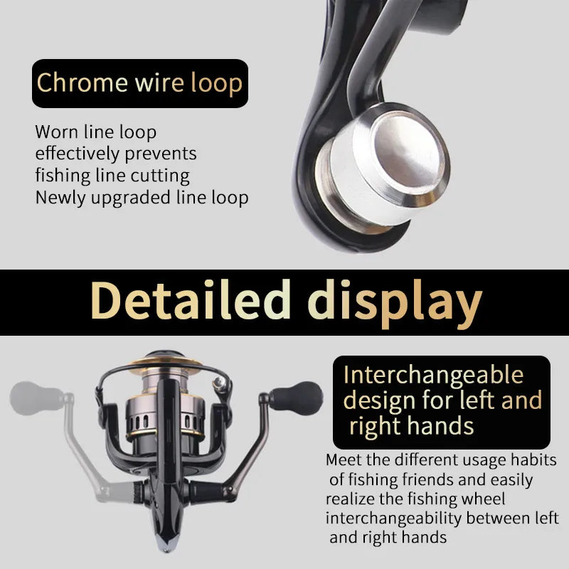 1 Piece Two-Hand Rotating Fishing Reel Series