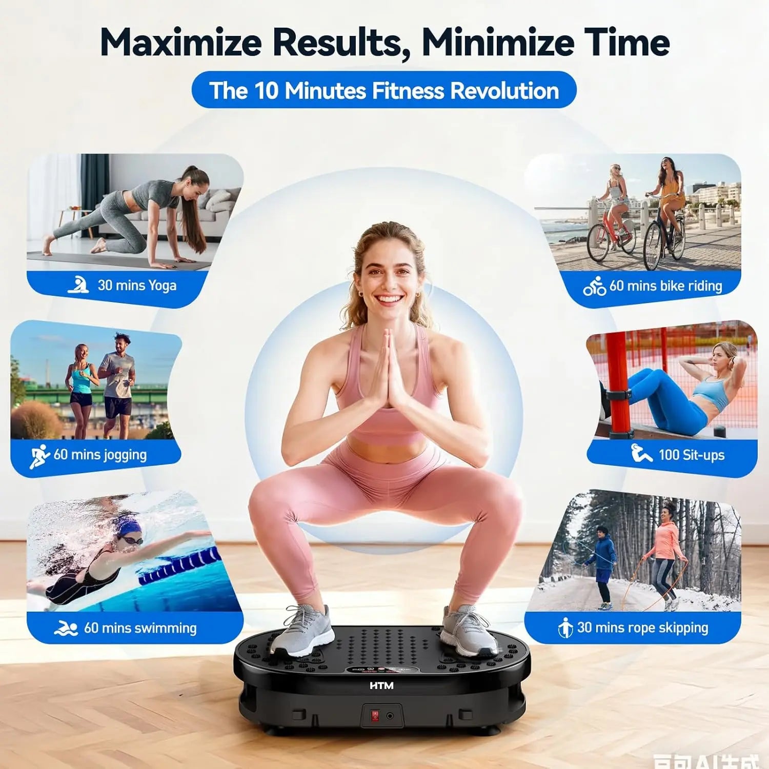 Vibration Plate Shaking Exercise Trainer 120 Speed