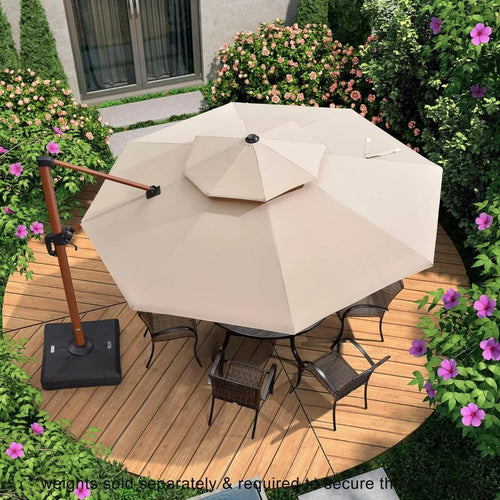 11ft Outdoor Large Patio Umbrella Heavy Duty for Deck, Pool