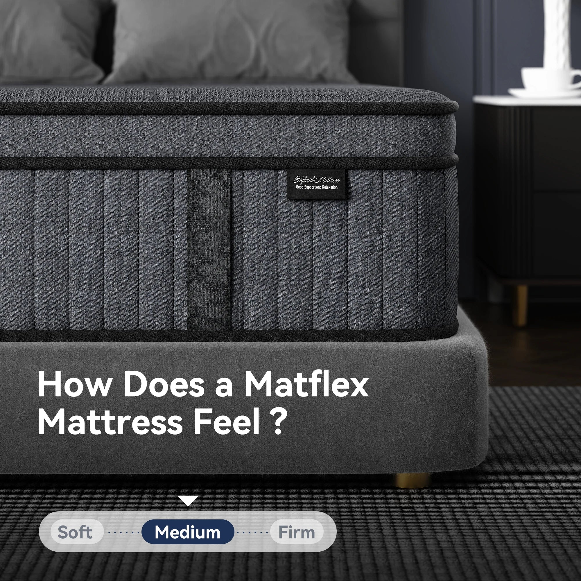 Full Mattress, 12 Inch Hybrid Mattress with Excellent Support