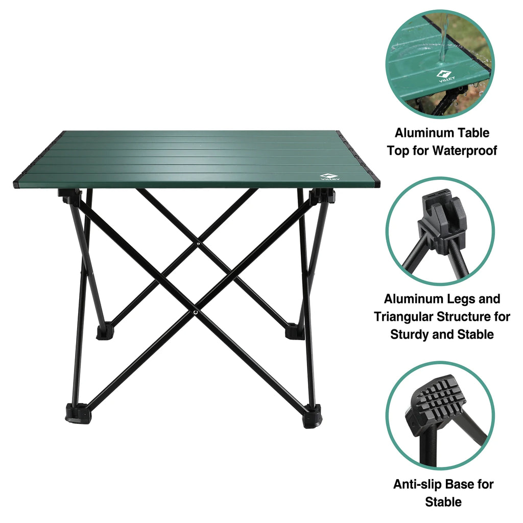 Portable Camping Side Folding Table with Carry Bag