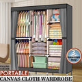 71" Portable Closet Wardrobe Clothes Rack Storage Organizer