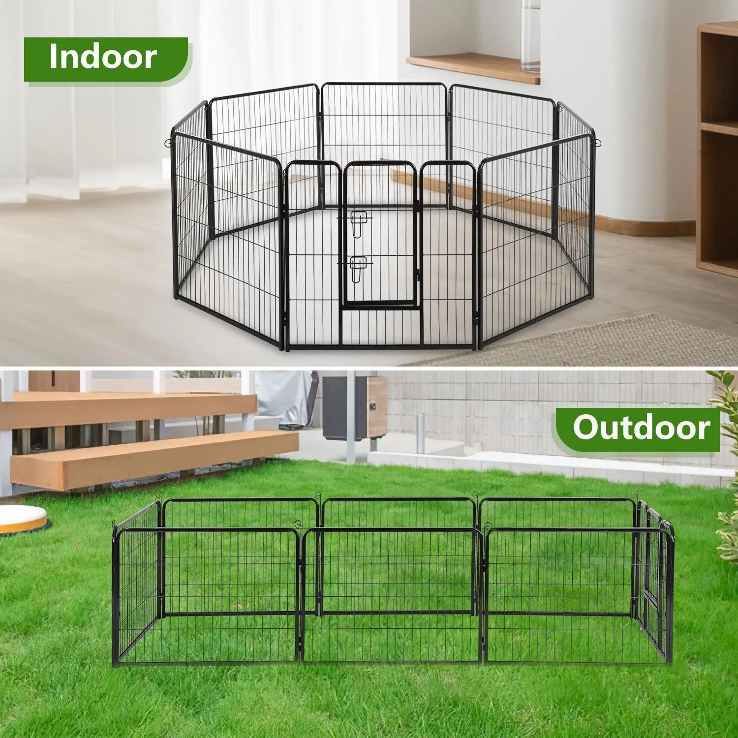 Dog Playpen 40 Inch 8 Panels Heavy Duty Metal