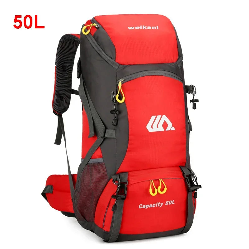 50L Travel Backpack Waterproof Camping And Hiking Bag For Men
