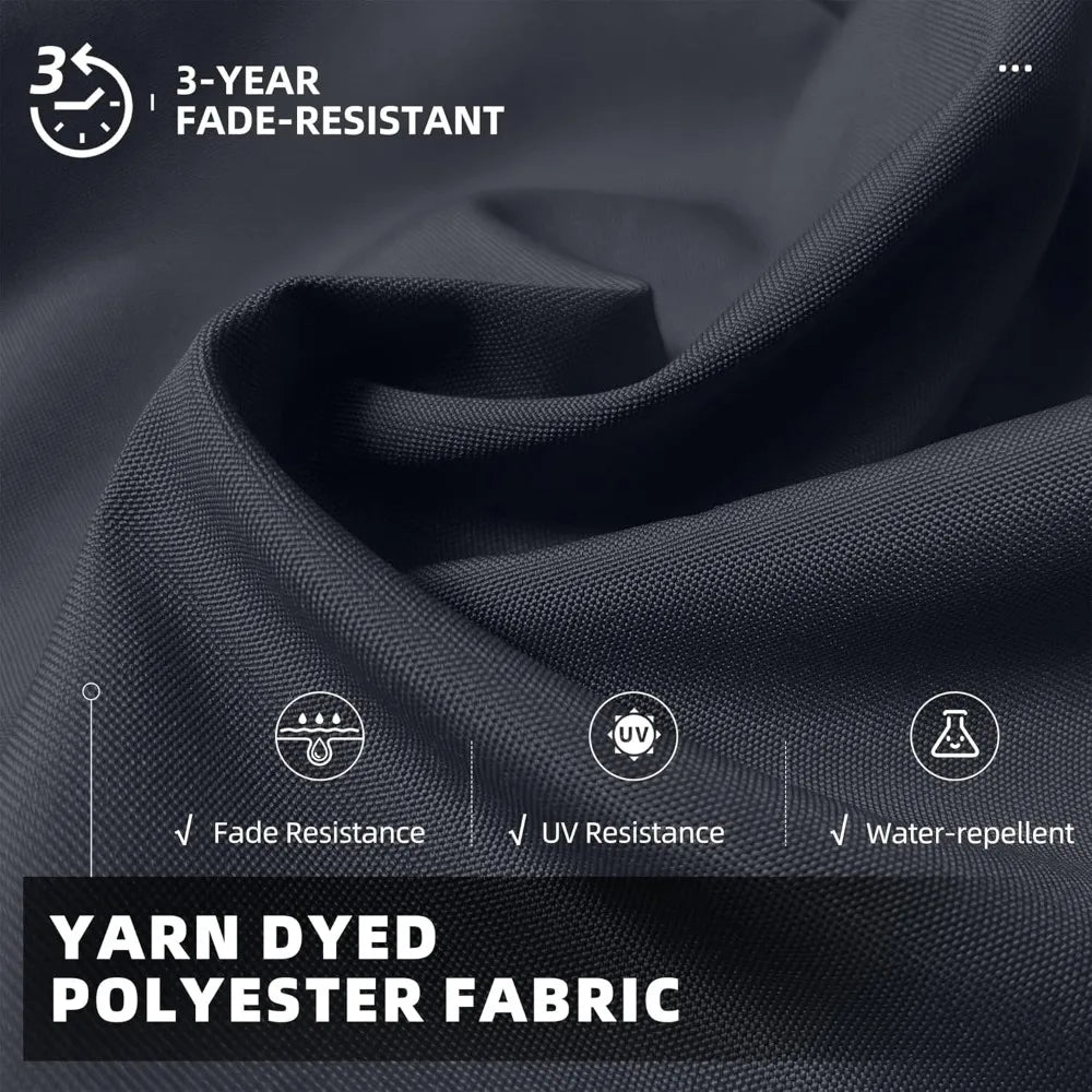 9' X 11.5' Patio Umbrella Outdoor Cantilever Rectangle Aluminum Offset