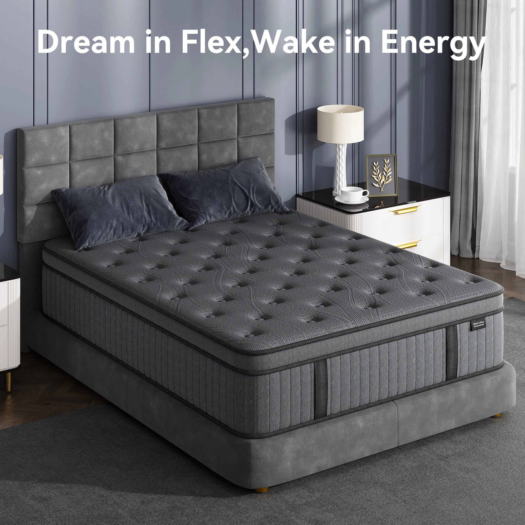 Full Mattress, 12 Inch Hybrid Mattress with Excellent Support