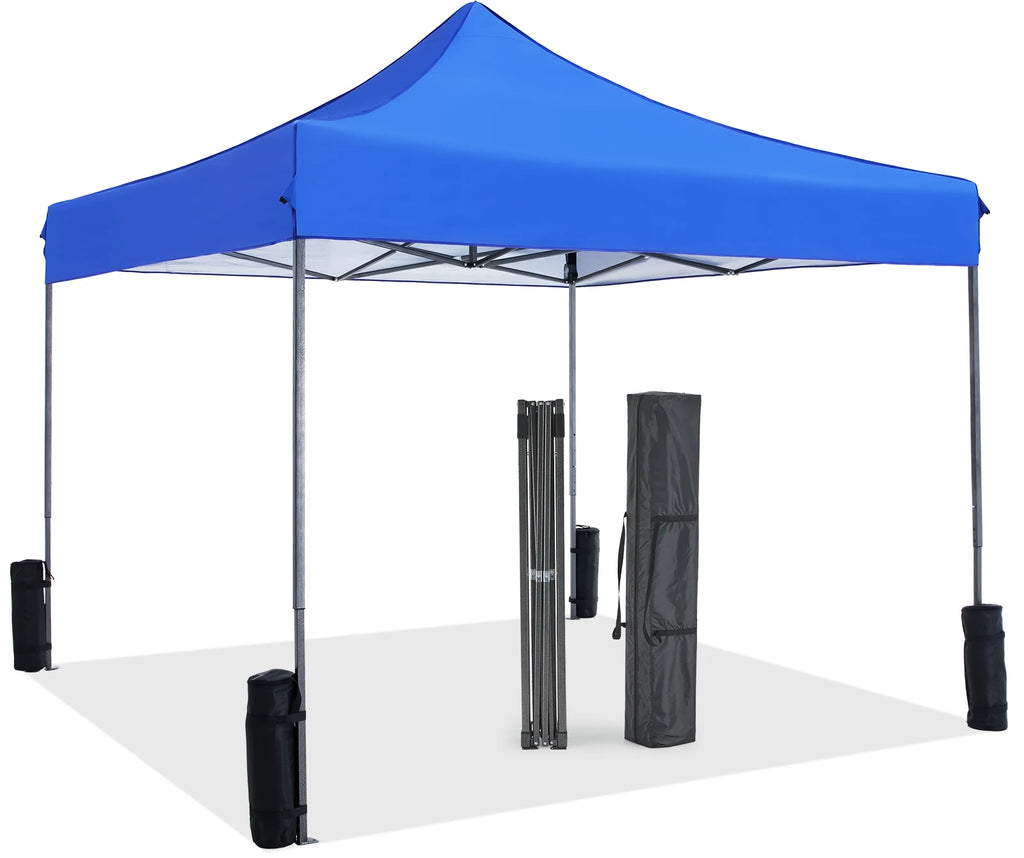 JHK 10x10ft Pop Up Outdoor Canopy Tent Easy Setup  Sun Shelter