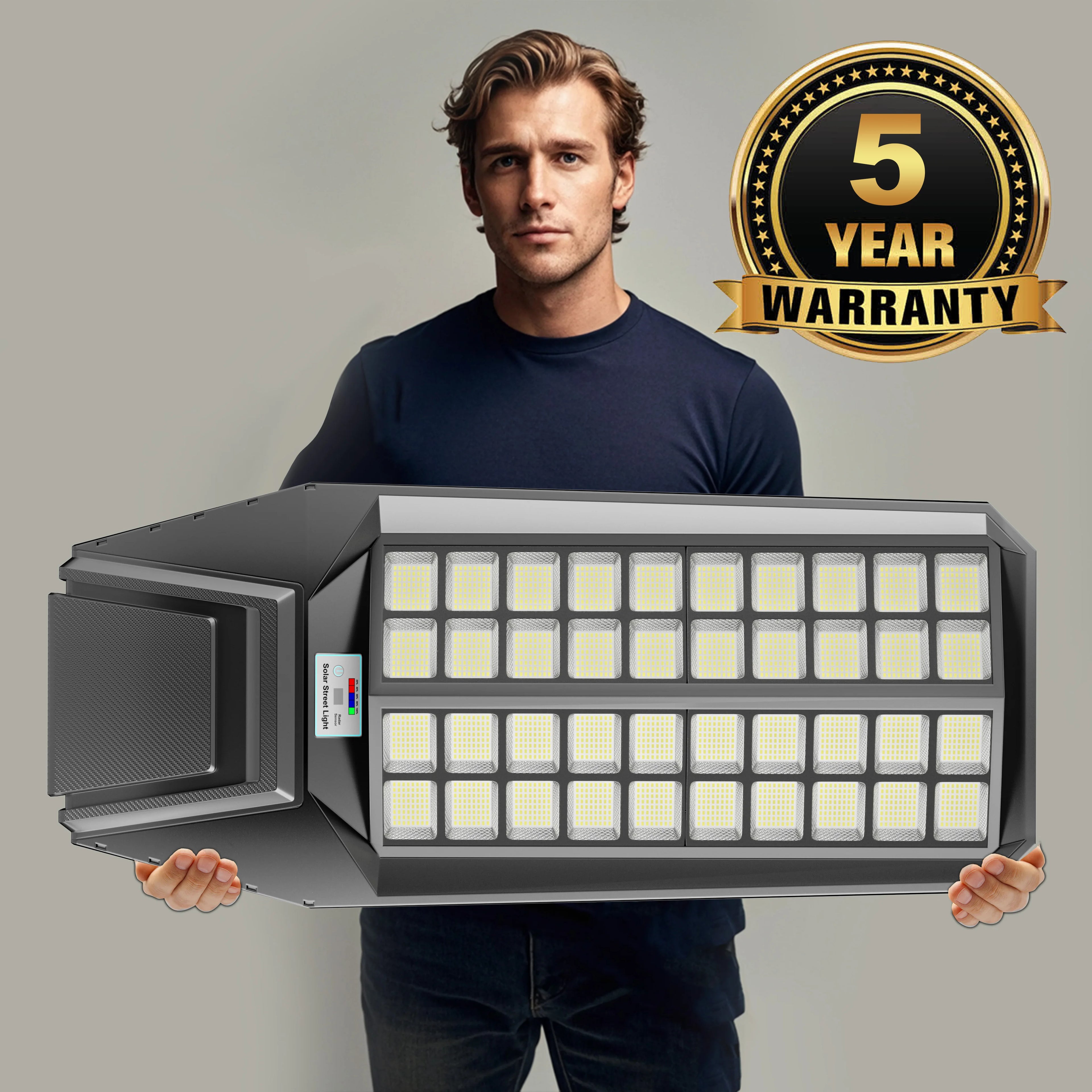 Outdoor solar light 8000W LED waterproof motion sensor street light