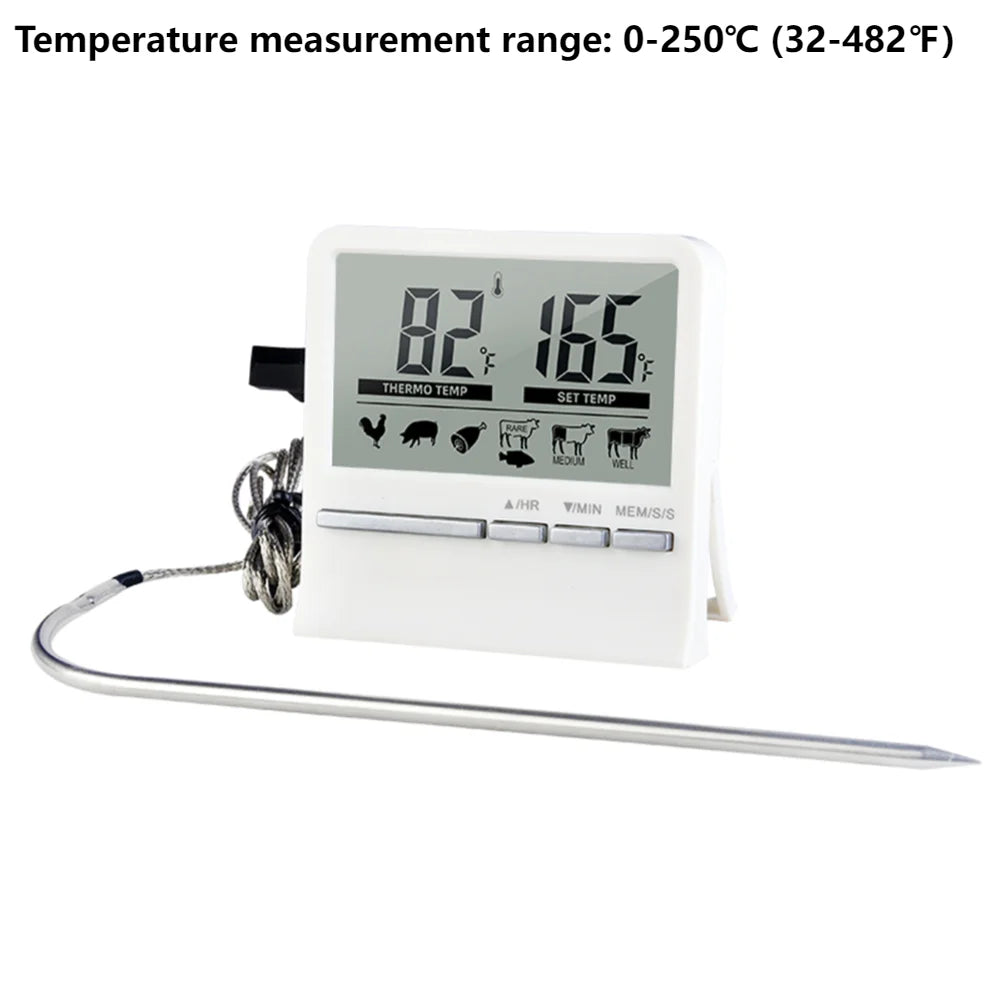 Digital Kitchen Thermometer with 2 Probe Touch Screen With Timer