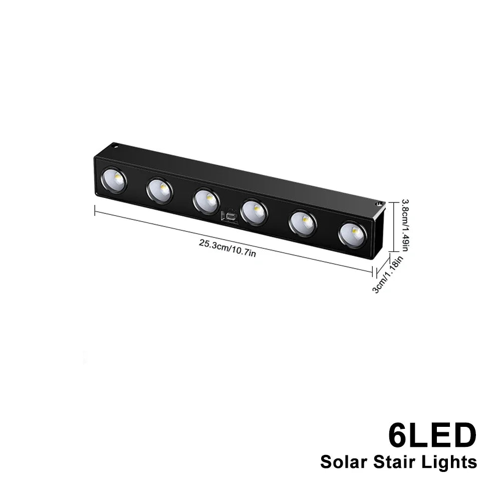 Solar Wall Light Outdoor 4/6/8LED Waterproof
