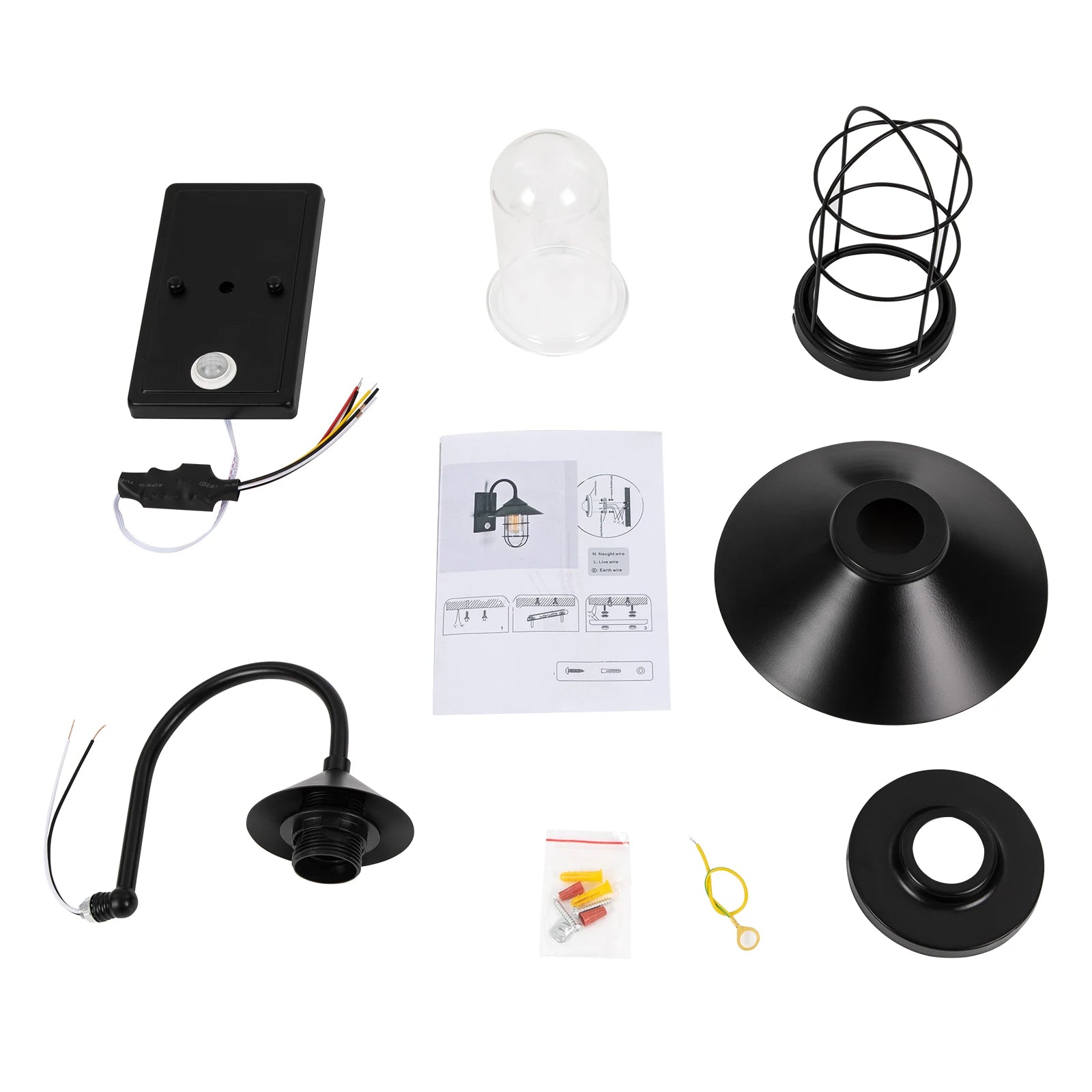 Outdoor Lamp 60W  Motion Sensor Wall Sconce