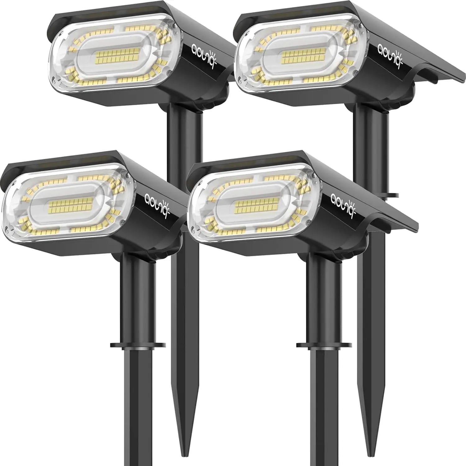 Solar Outdoor Pathway Lights 1000 Lumens, 64 LEDS