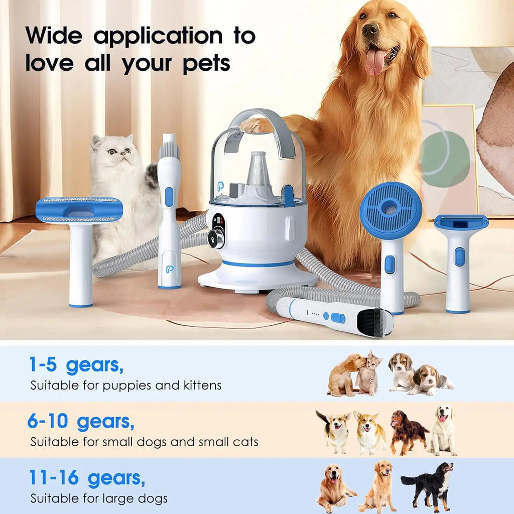 Professional Grooming Kit with Suction For Dogs &Cats