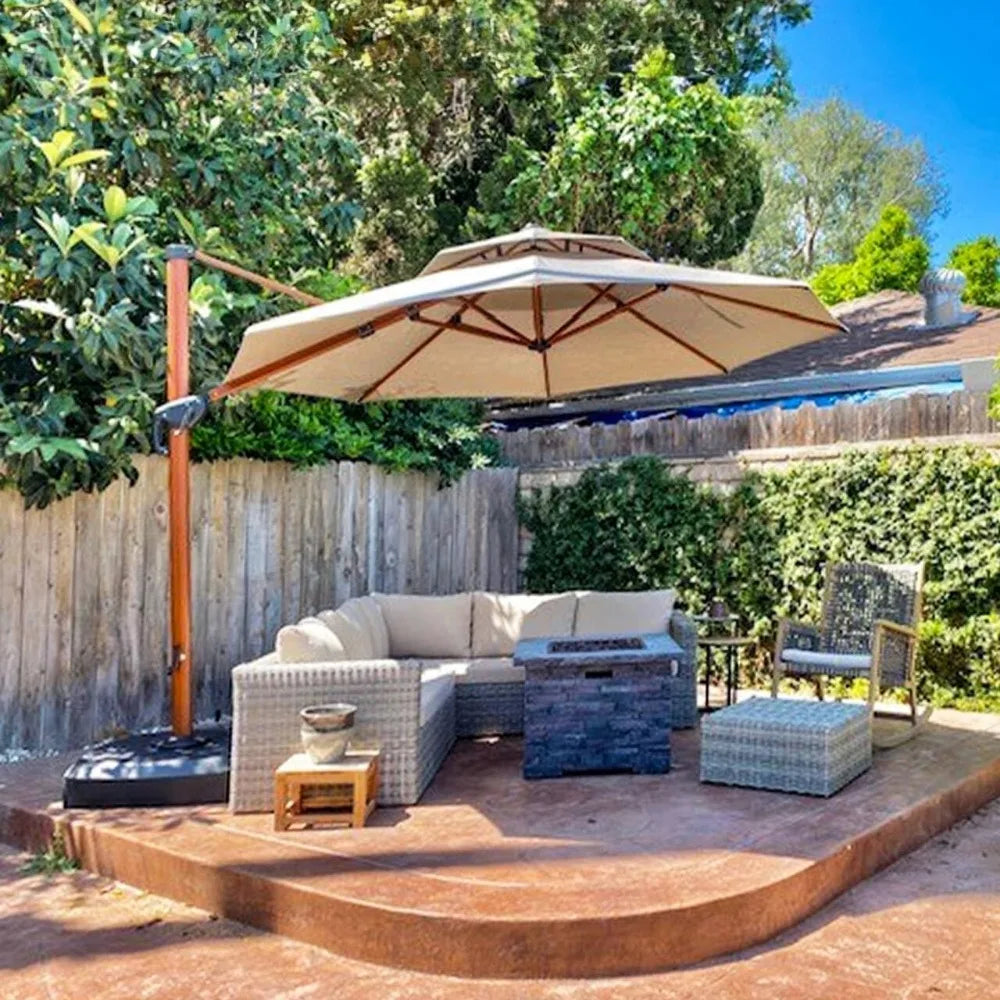 11ft Outdoor Large Patio Umbrella Heavy Duty for Deck, Pool
