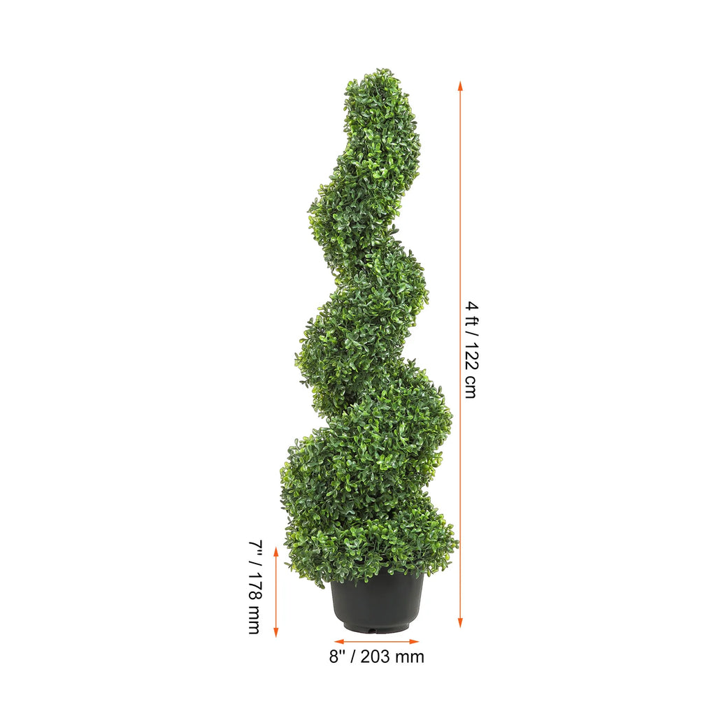 Artificial Boxwood Tower Topiary Spiral Artificial Plant 36/48in high