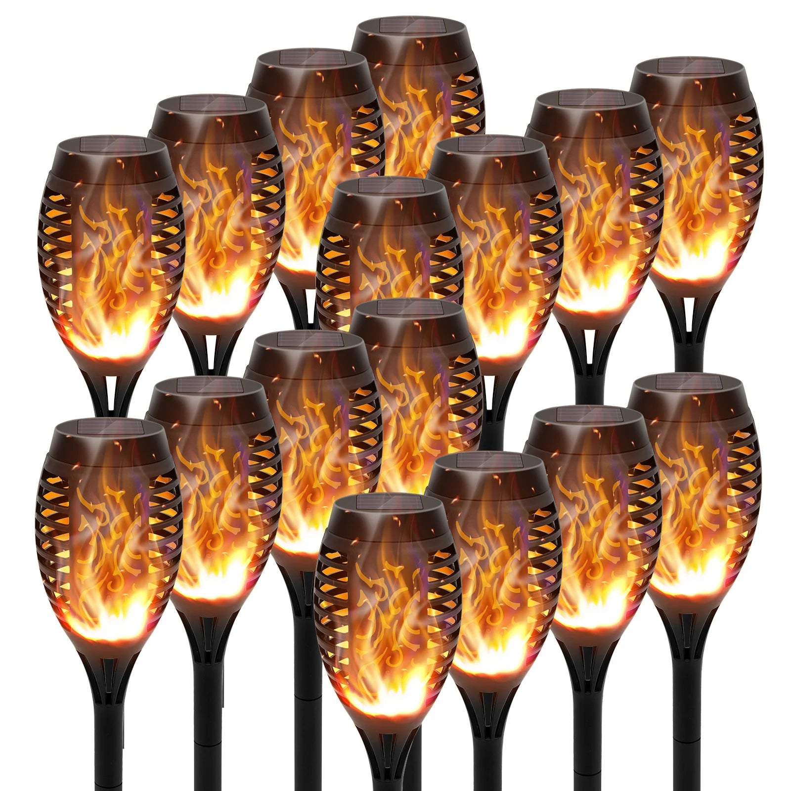Solar Lights Outdoor LED 4/6/8/12Pcs Solar Torch Lights